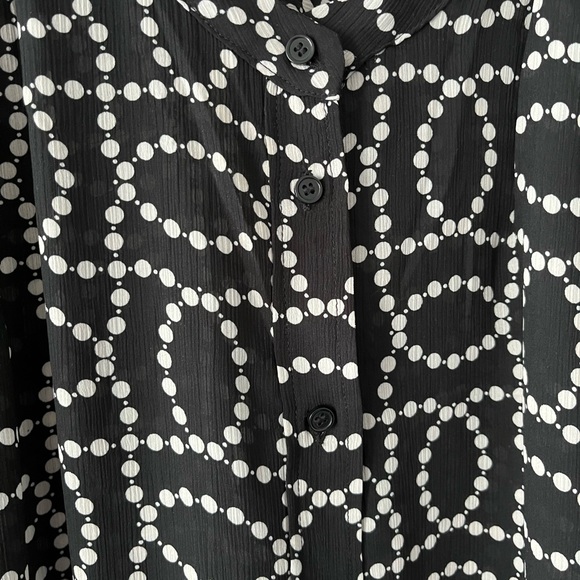 H&M blouse black and white - Picture 3 of 9